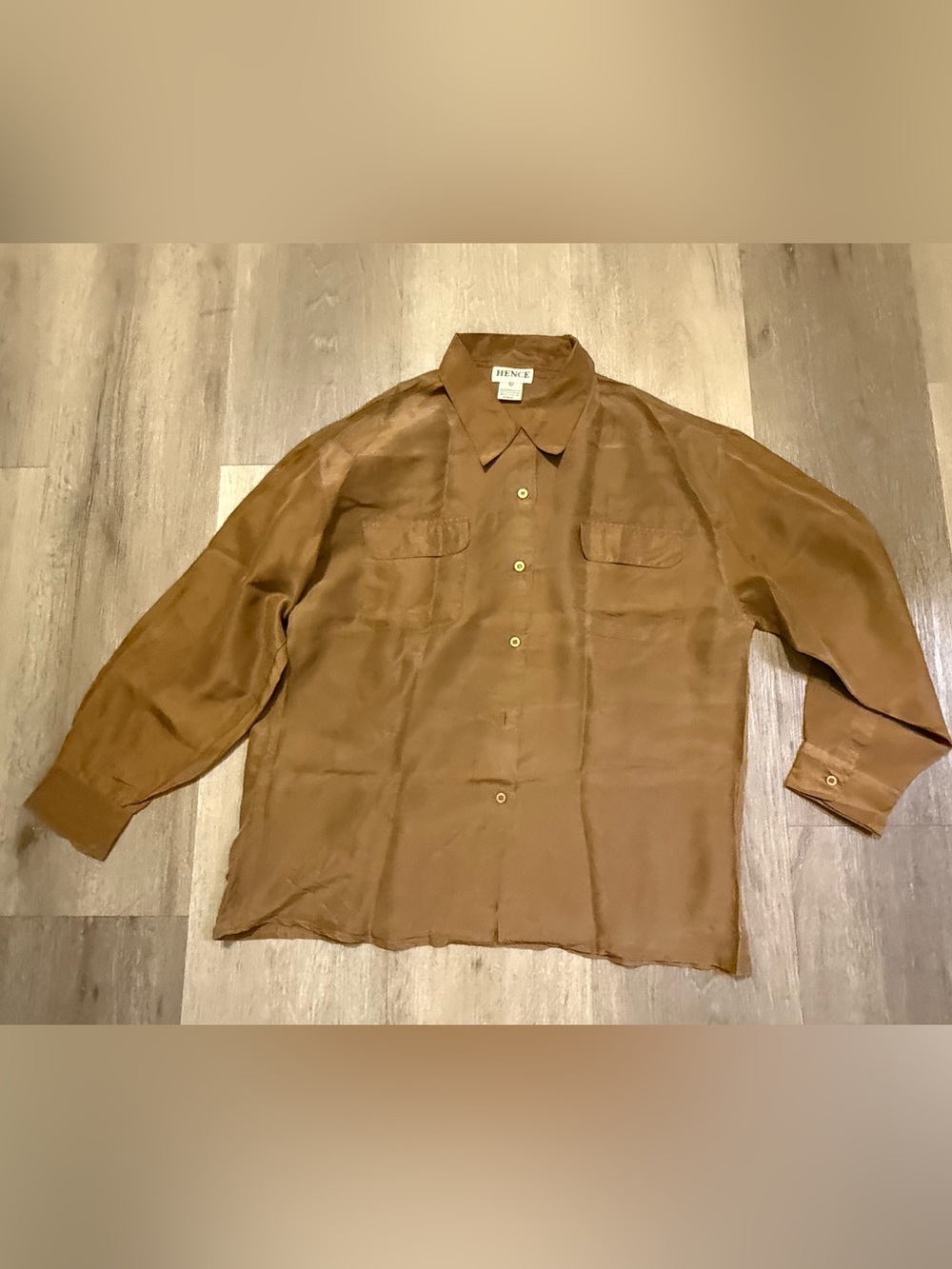 Vintage 80s deadstock silk shirt